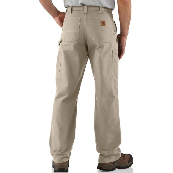 Carhartt Utility Work Pants Loose Relaxed Fit Canvas Khaki Tan 32X32 - Picture 2 of 12